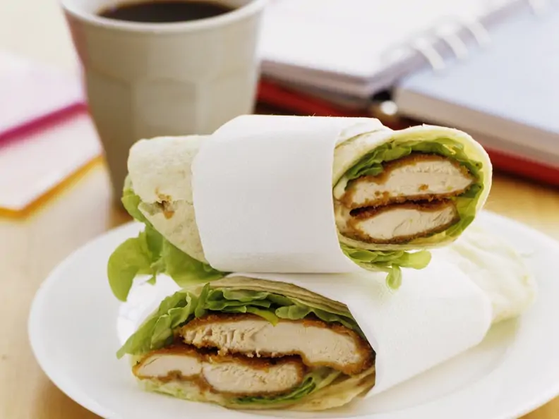 Wraps mit Hähnchenschnitzel