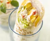 Puten-Gemüse-Wraps