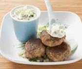 Tatarbuletten mit Zaziki
