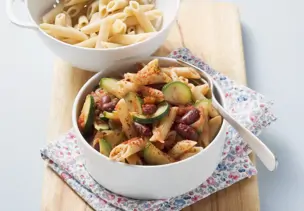 Pasta mit Chili sin Carne