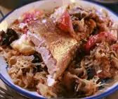 Gänsebraten mit Sauerkraut