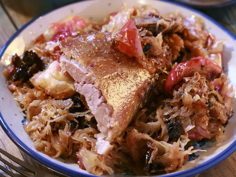 Gänsebraten mit Sauerkraut