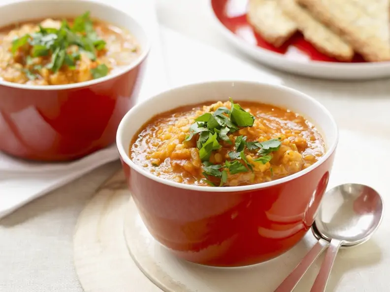 Rote-Linsen-Tomaten-Suppe
