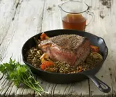 Roastbeef mit Linsen