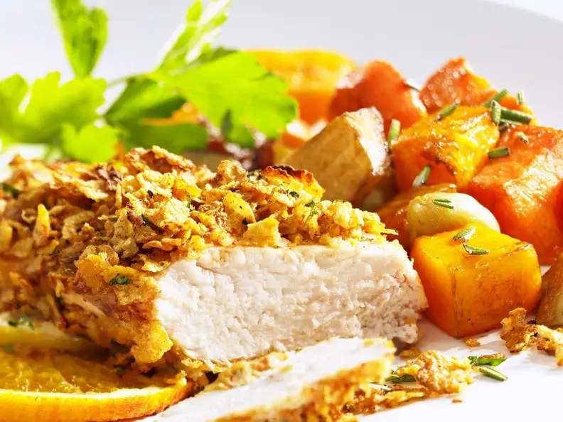 Hähnchenbrust mit Cornflakes