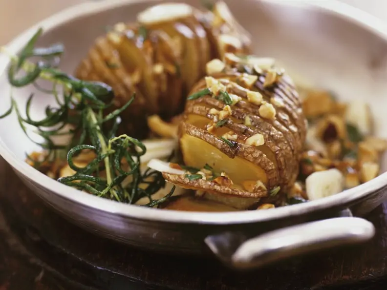 Fächerkartoffeln mit Nussbutter