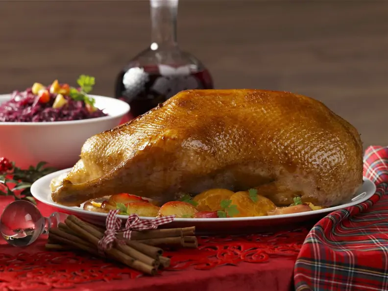 Weihnachtlicher Gänsebraten