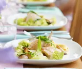 Hähnchen in Weißwein (Riesling)