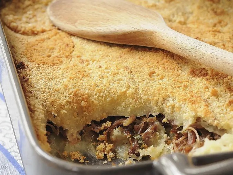 Enten-Kartoffel-Gratin