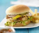 Hähnchenburger mit Salsa-Soße