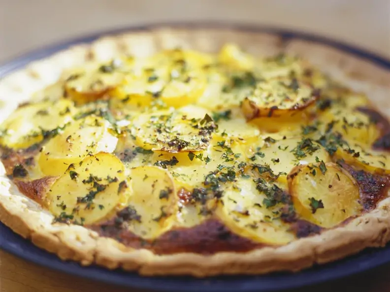 Kartoffelquiche mit Entenconfit