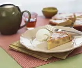 Käsekuchen mit Trauben