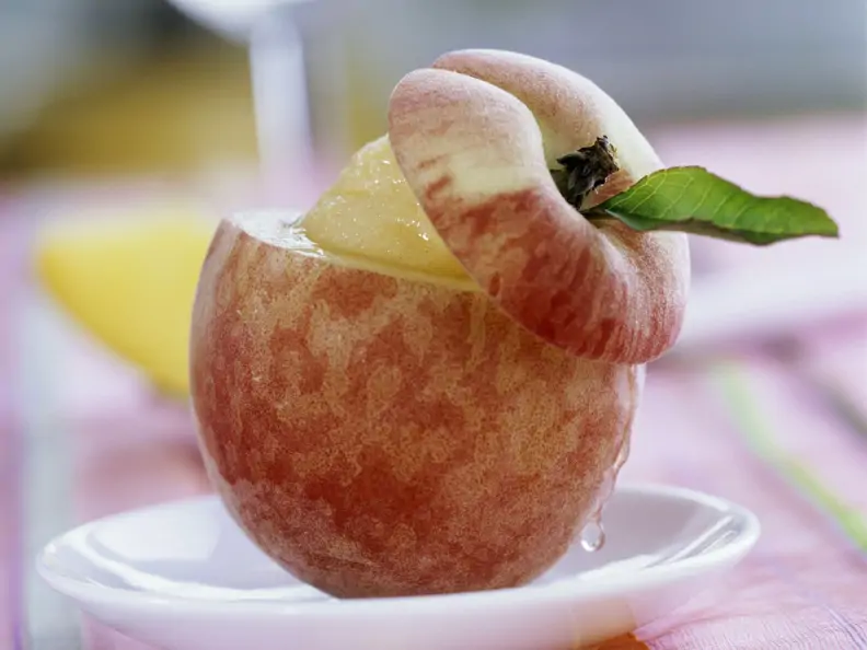 Sorbet im Pfirsich