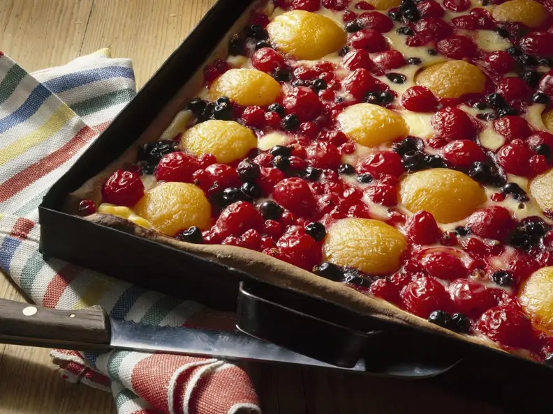 Obstkuchen mit Schmand