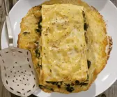 Lasagne mit Shrimps, Calamari und Spinat