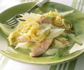 Pasta mit Lachs und Fenchel