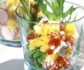 Käse-Rucola-Salat