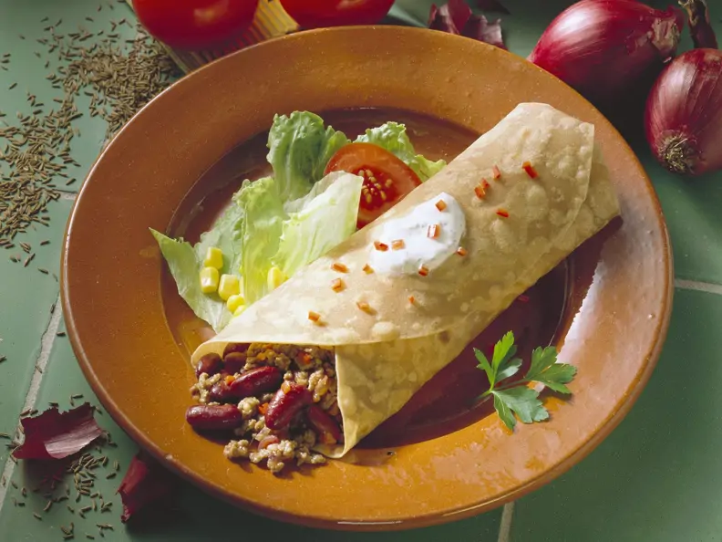 Wrap mit Chili con Carne