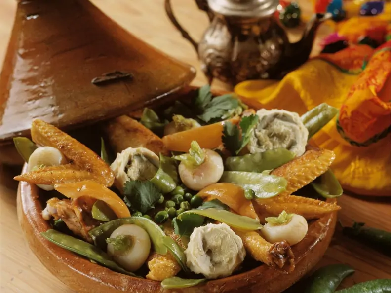Tajine mit Hähnchen und Gemüse