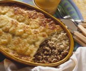 Kartoffelgratin mit Hackfleisch und Sauerkraut