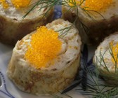 Buchweizencrêpe mit Mousse vom Räucheraal