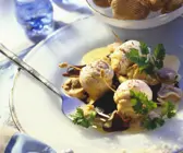 Seeteufelrouladen mit Venusmuscheln