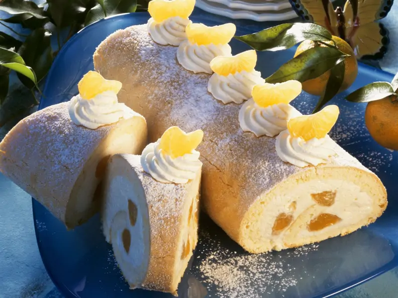 Mandarinen-Roulade