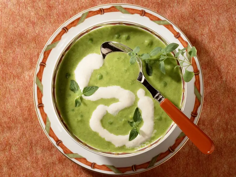 Erbsensuppe mit Sahne