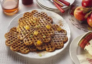 Weihnachtliche Waffeln