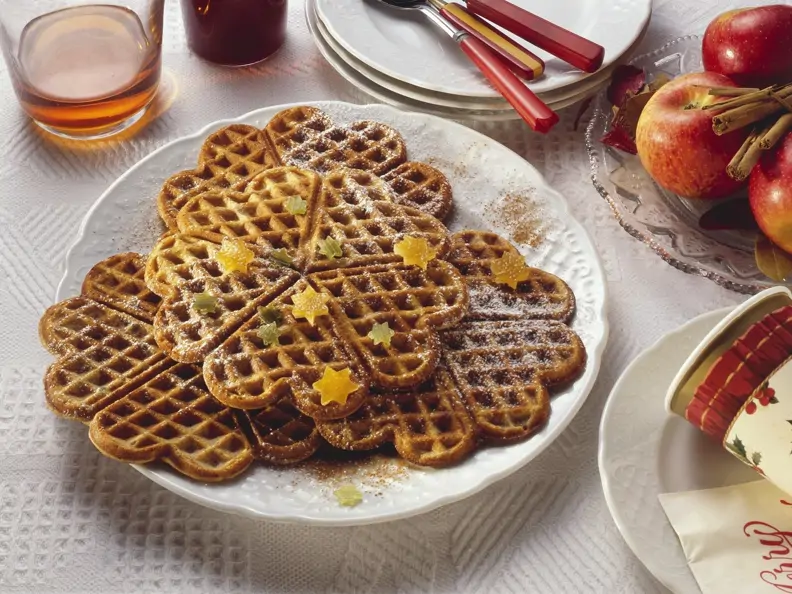 Weihnachtliche Waffeln
