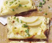Birnen-Flammkuchen