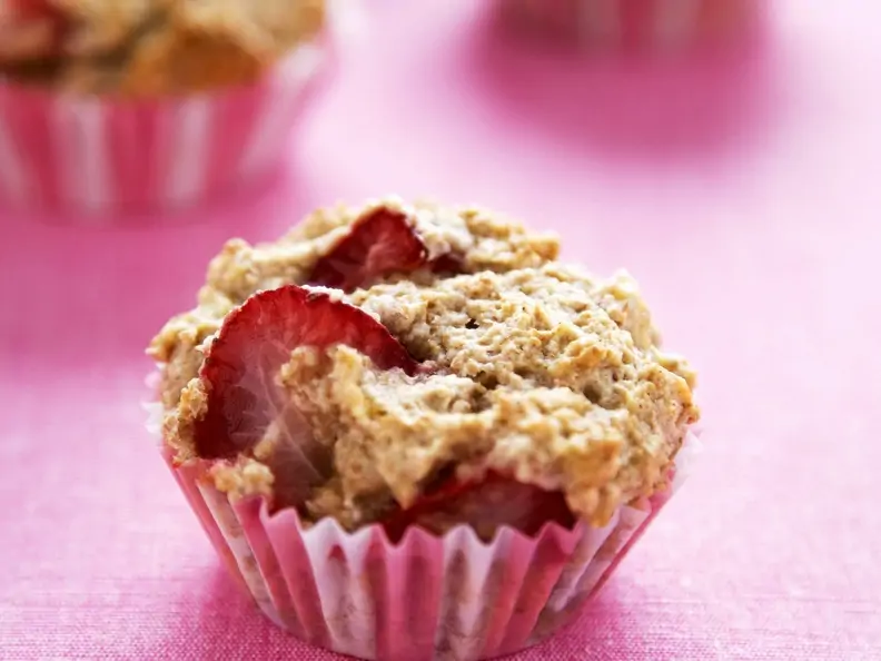Erdbeer-Muffins ohne Zucker