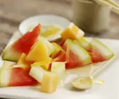 Melonensalat mit Ingwer
