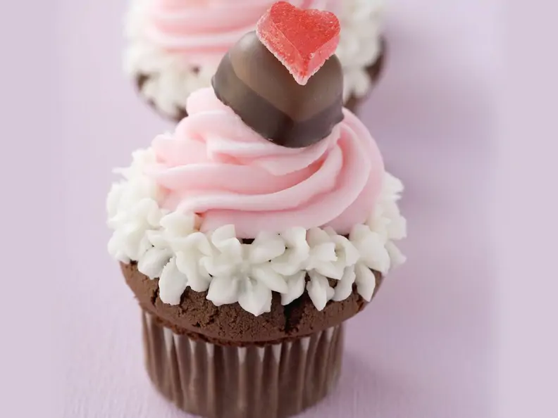 Valentinstag-Cupcakes