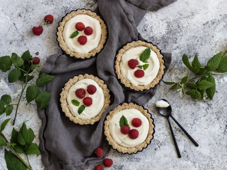 Vegane Himbeer-Tartelettes