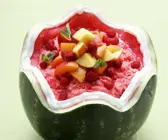 Wassermelonencreme in der Melone