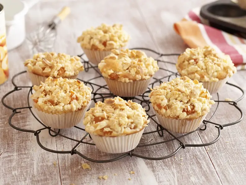 Aprikosenmuffins mit Streuseln