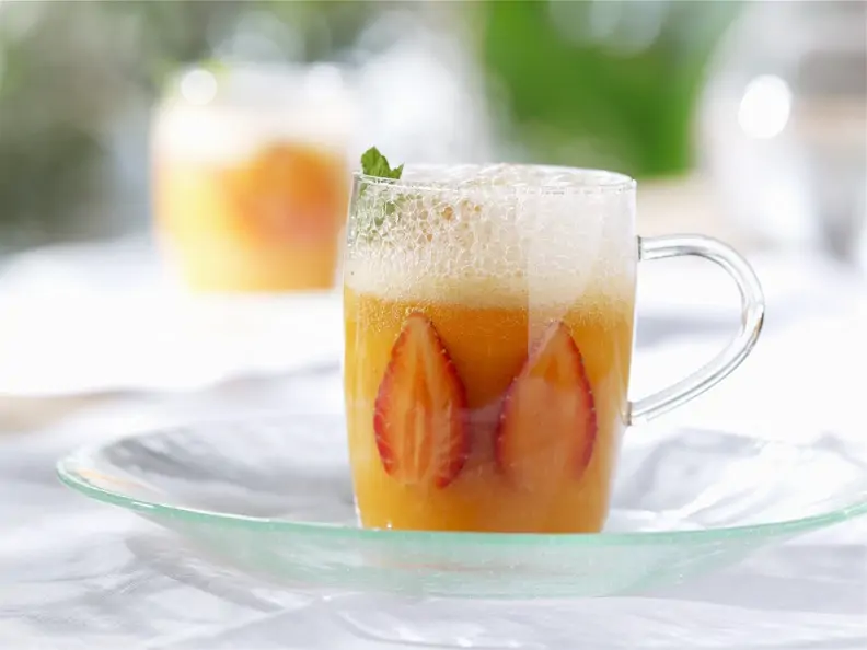 Kalte Erdbeer-Melonen-Suppe