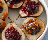 Birnen mit Cranberry-Füllung