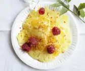 Süßes Carpaccio mit Ananas
