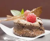 Schokosoufflee mit Karamell