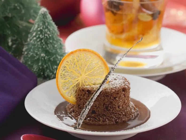Kleiner Weihnachtsschokokuchen