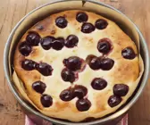 Käsekuchen mit Kirschen