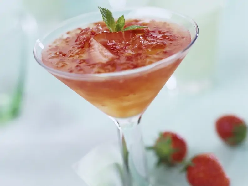 Erdbeer-Maracuja-Cocktail