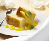 Reisauflauf mit Apfel-Mango-Soße