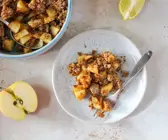 Gesunder Apple Crumble
