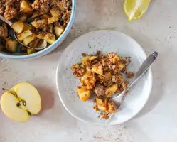 Gesunder Apple Crumble