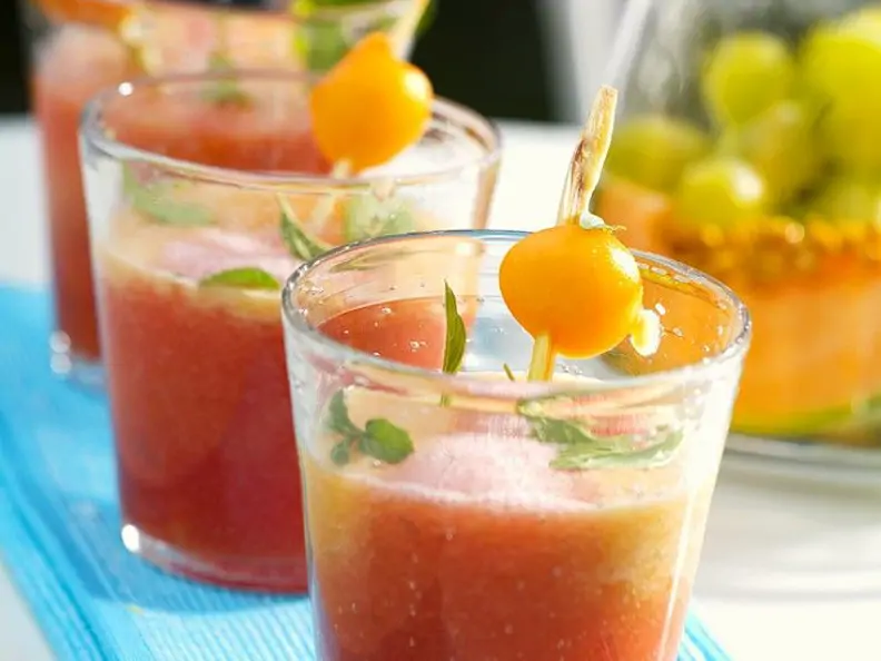 Melonen-Traubensuppe