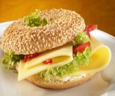 Bagel mit Gouda