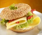 Bagel mit Gouda
